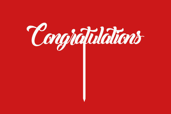 Download Cake Topper Svg, Congratulations Topper - Congratulations Collection