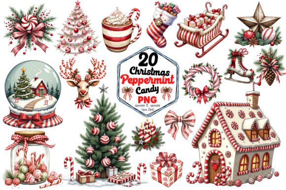 Download Christmas Peppermint Candy Sublimation - Peppermint Collection