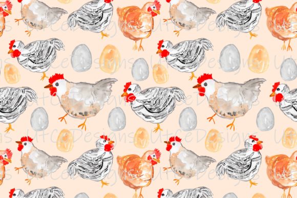 Download Chicken Pattern, Animal Digital Paper - Premium Resources