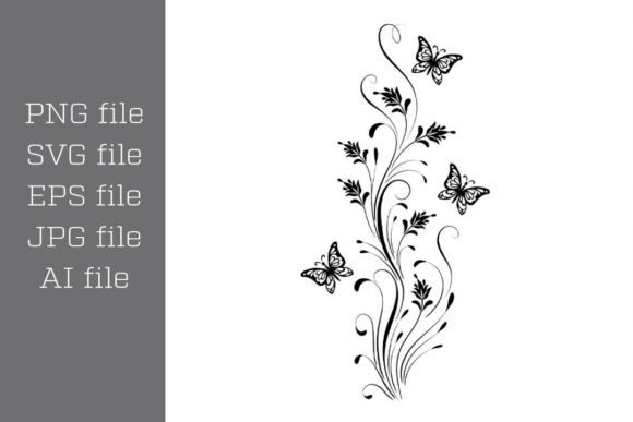 Download Floral Ornament Svg Butterflies Clipart - Floral ornament Collection