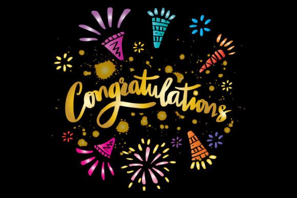Download Congratulations Text Hand Lettering. - Congratulations Collection