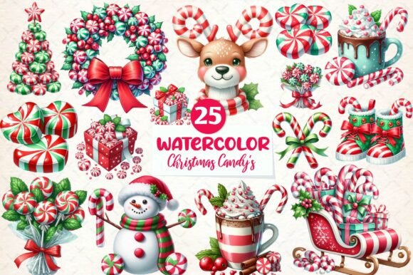 Download Red &amp; Green Christmas Peppermint Candy's - Peppermint Collection