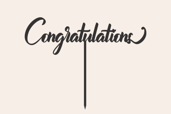Download Cake Topper Svg, Congratulations Topper - Congratulations Collection