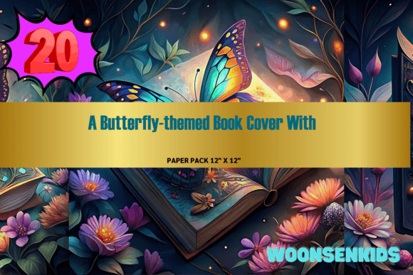 Download Butterfly-themed Book Cover with Floral Illustrations Watercolor - Floral illustration Collection