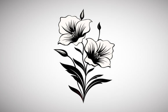 Download Floral Ornament Silhouette Illustration - Floral ornament Collection