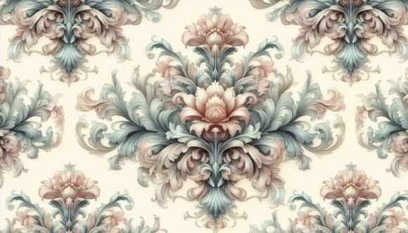 Download Damask Floral Ornament - Floral ornament Collection