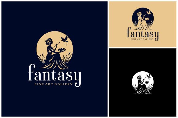Download Goddess Princess Painting Dove Moon Logo - Logo Collection