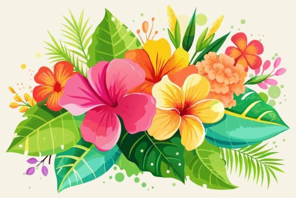 Download Watercolor Tropical Floral Illustration - Floral illustration Collection