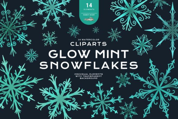 Download Peppermint Snowflakes Christmas Clipart - Premium Resources
