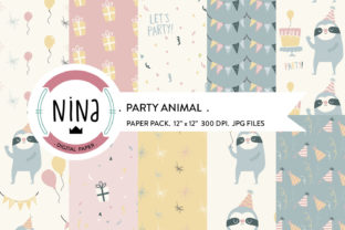 Download Party Animal Digital Paper Confetti - Premium Resources